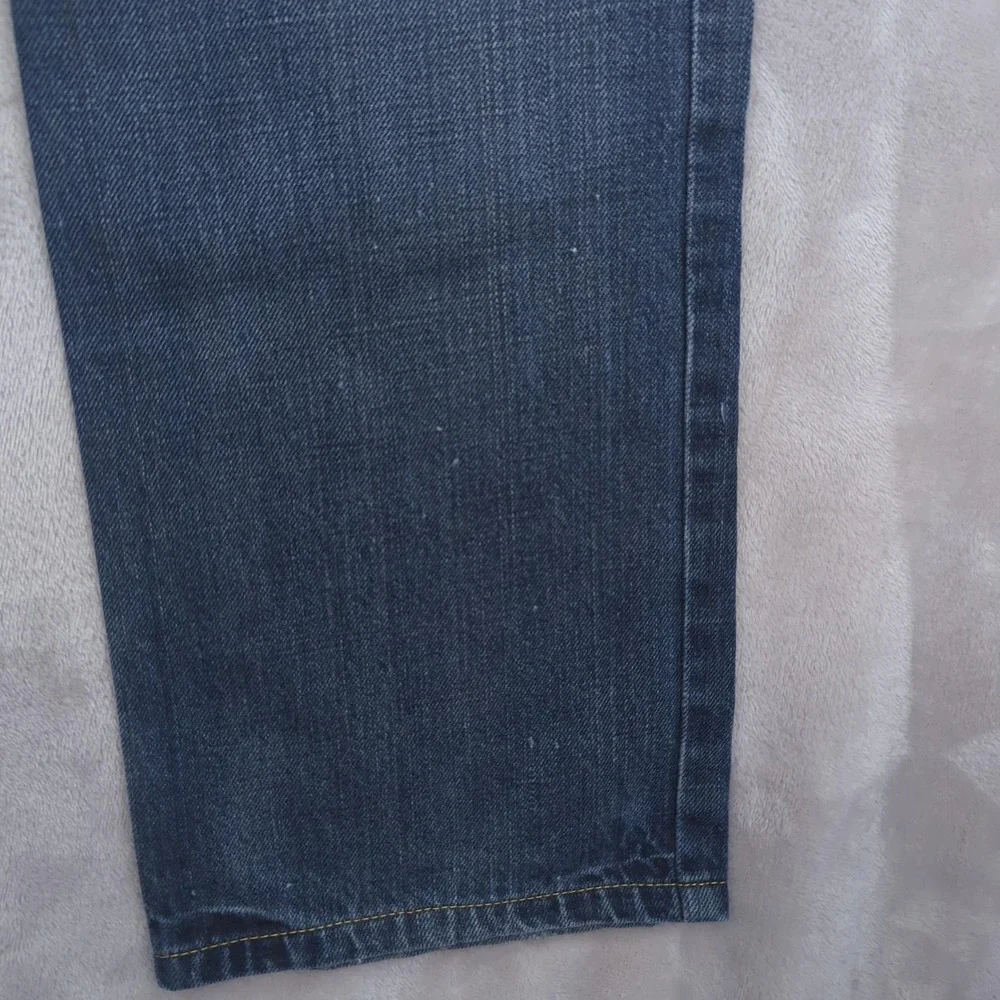 G-Star Raw Studs Straight Jeans Mens 34x32 Blue Denim Button Fly Studded Pockets